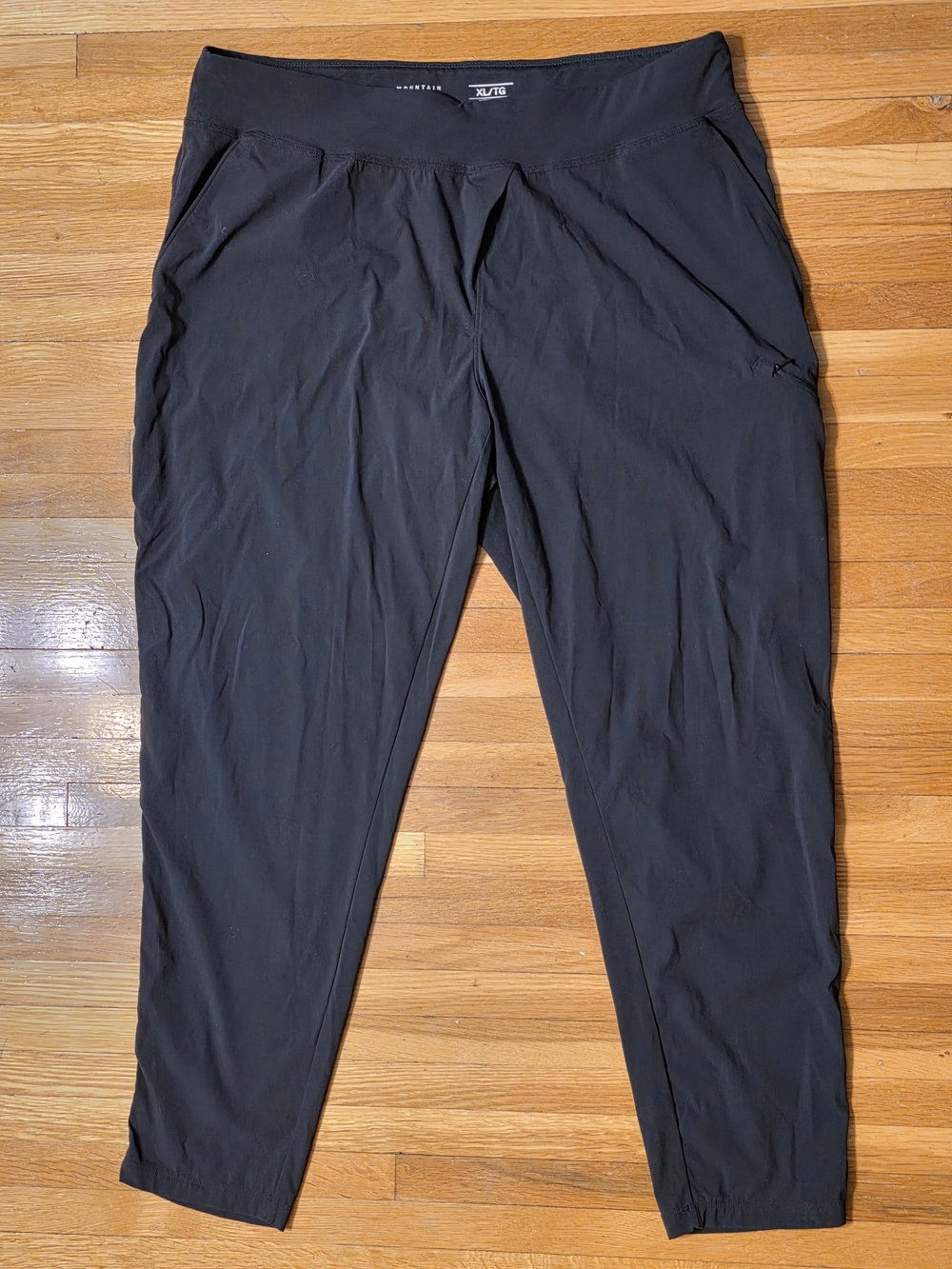 Women's Black XL Mountain Hardware Dynama Active Travel Pant Lightweight Comfort